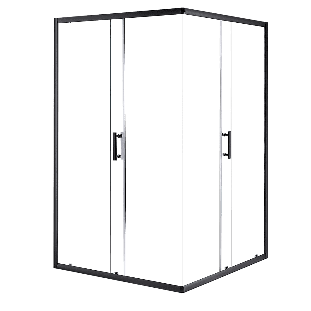 Della Francesca 1000 x 900mm Sliding Door Shower Screen with Nano Safety Glass - Tempered Glass Bathroom Enclosure for Modern Homes & Hotels
