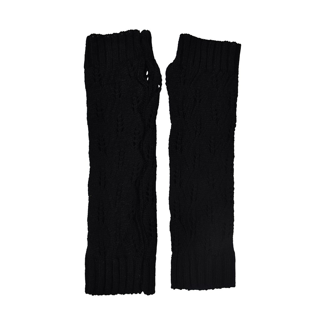 Women's Long Fingerless Gloves with Thumbhole - Crochet Knit Arm Warmers for Stylish Winter Outfits and Outdoor Activities