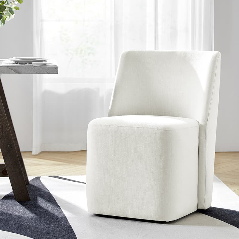 Yale Modern Curved Backrest Dining Chair - Adjustable & Versatile for Kitchen, Dining Room, Office (Set of 2, 4 or 6) - Comfortable Seating for Home & Restaurant Use