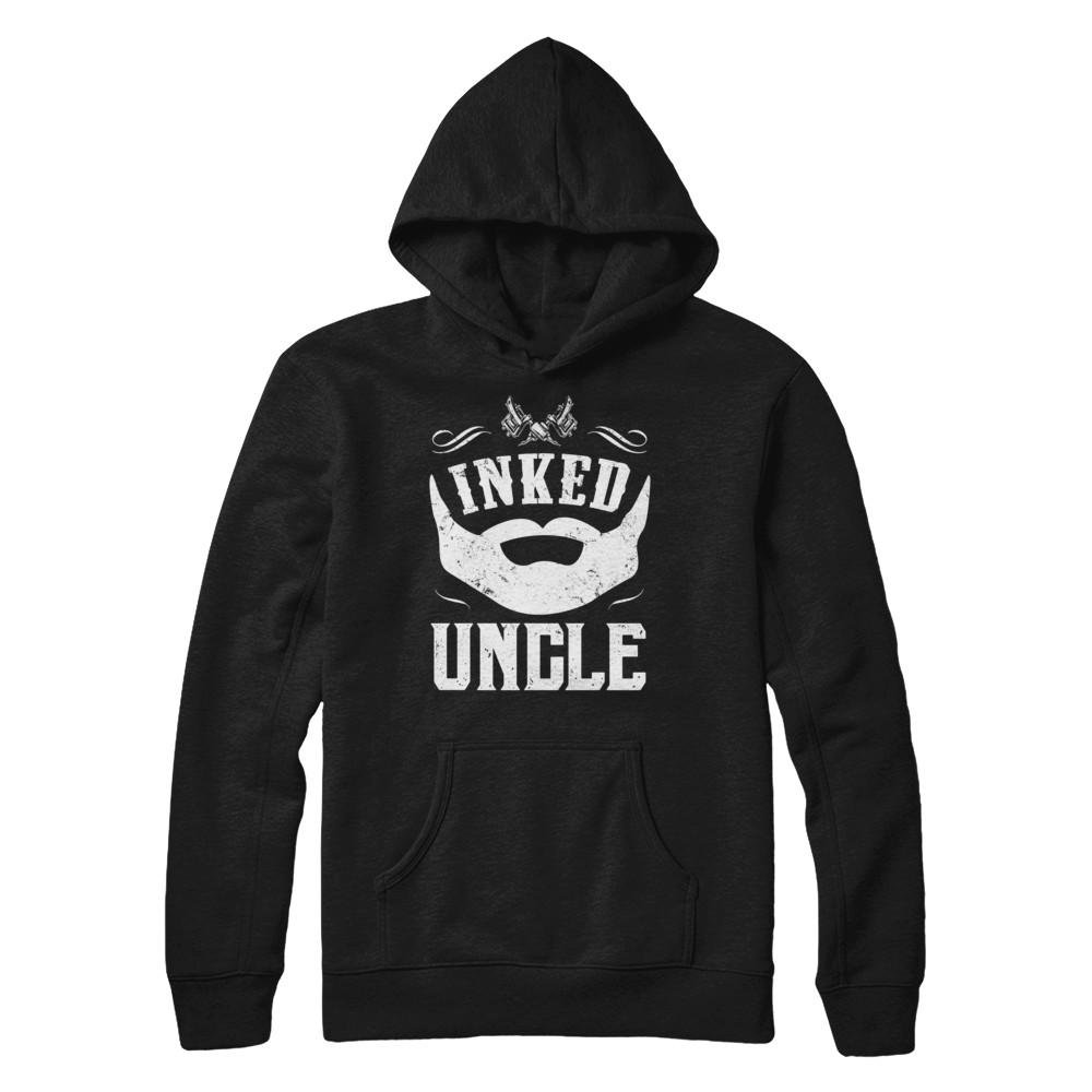 Trendy Bearded Man Tattoo Print T-Shirt & Hoodie - Perfect for Tattoo Enthusiasts, Bikers, and Urban Streetwear Fashion
