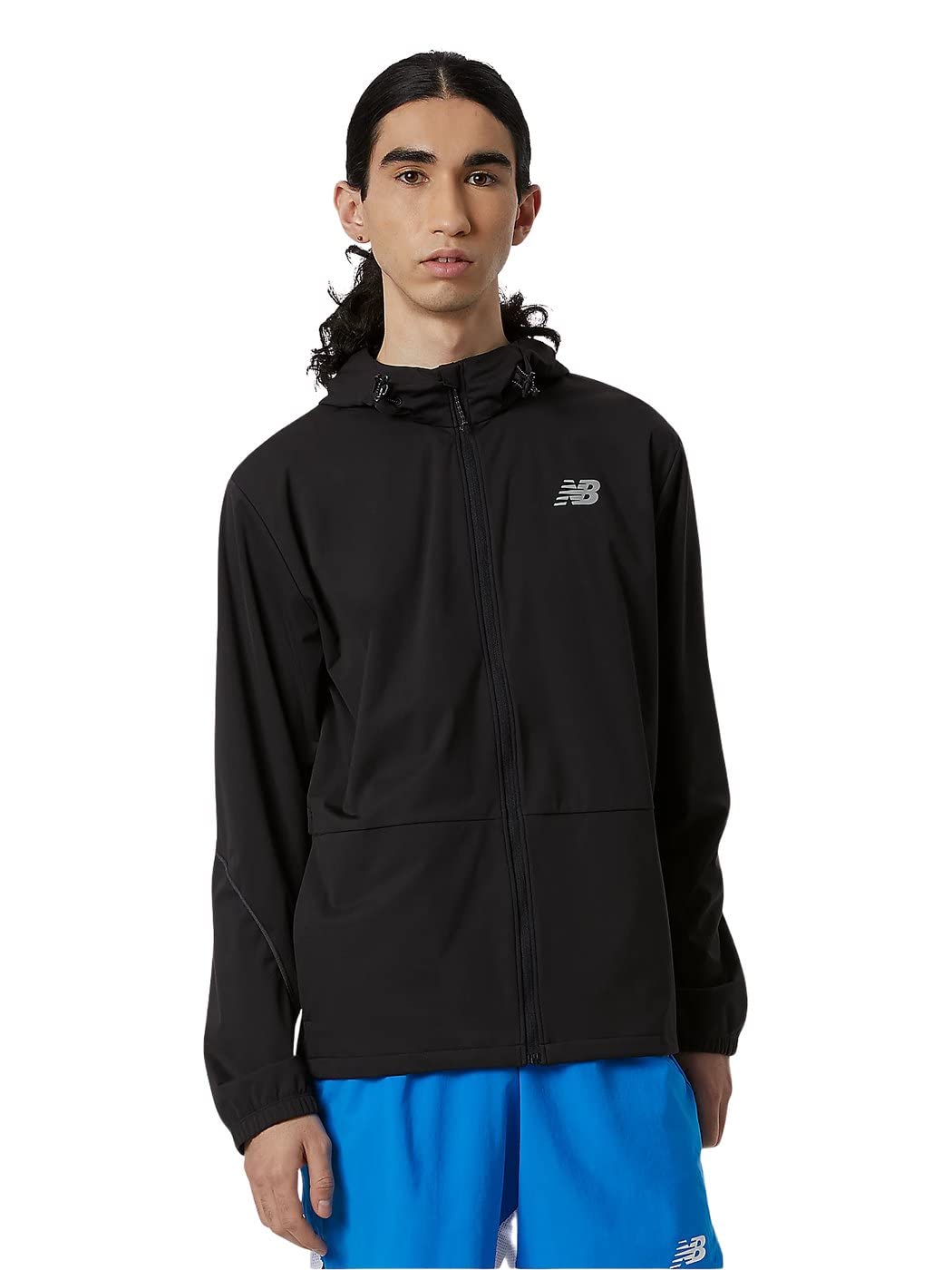 New Balance Men's Impact Run Water Resistant Defy Jacket - Lightweight Running Windbreaker for Outdoor Jogging & Hiking