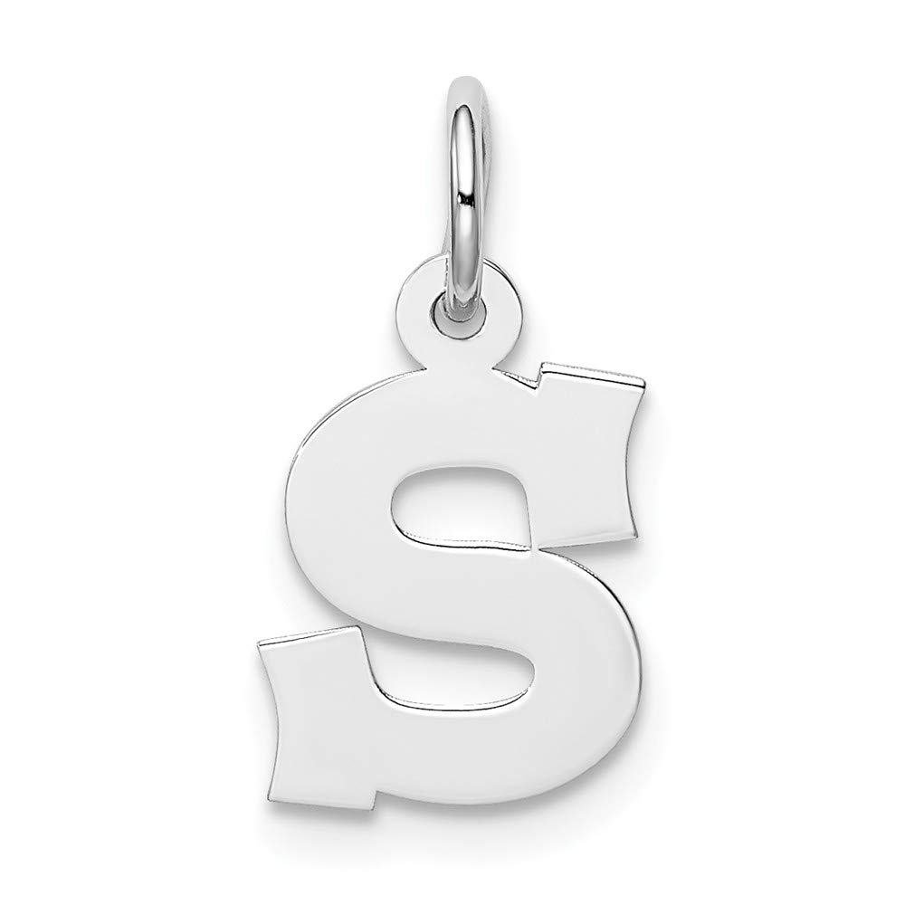 Sterling Silver Small Block Initial A Charm - Personalized Jewelry for Women, Monogram Necklace Pendant - Perfect for Gifts, Birthdays, Anniversaries & Everyday Wear