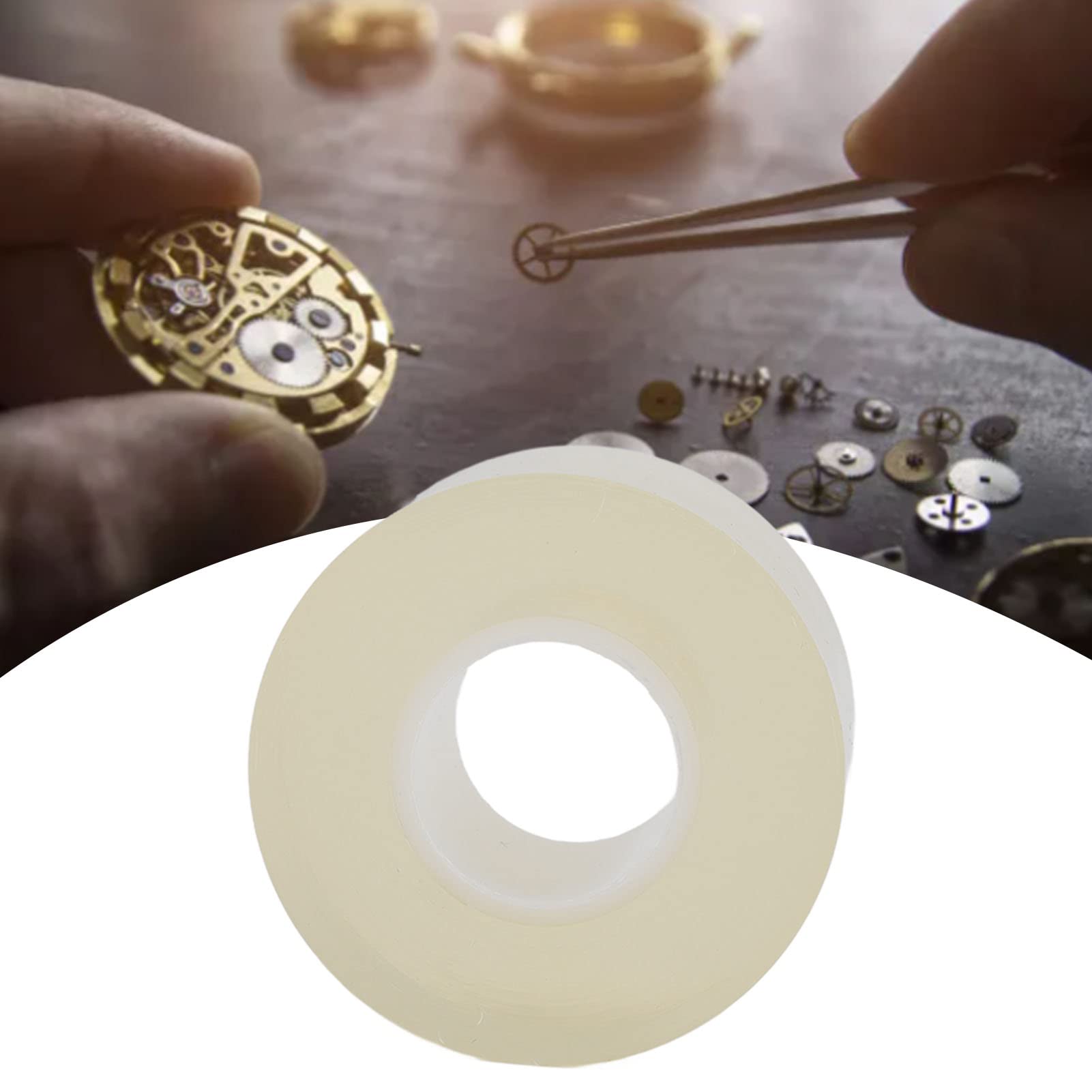 YUYTE 50mm Anti Static PVC Watch Protective Film Tape - High Transparency, White, for Watch Screen Repair & Scratch Protection