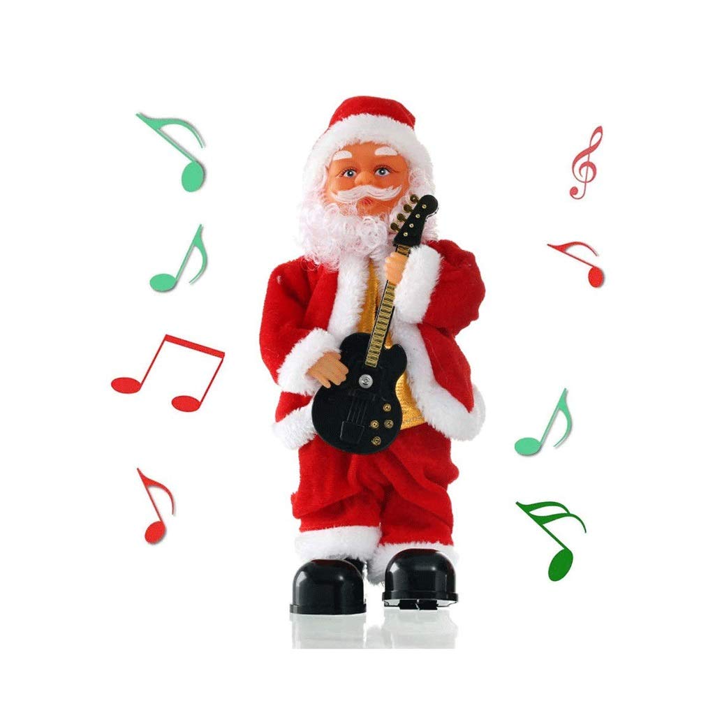 WYBFZTT-188 Dancing Singing Santa Claus with Drum - Musical Animated Christmas Decoration | Battery Operated Santa Doll for Kids | Perfect Holiday Gift & Home Decor for Christmas Tree, Party, and Festive Celebrations