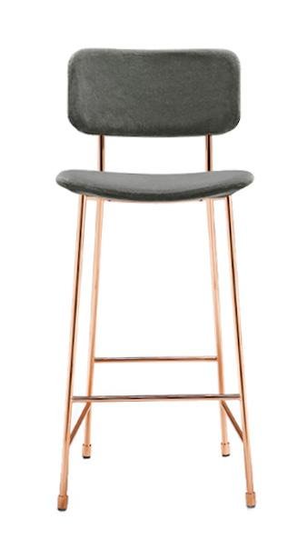 Midj Master M TS Stool - Adjustable Height Modern Bar Stool for Kitchen Island, Dining Room & Home Office - Ergonomic Design with Footrest