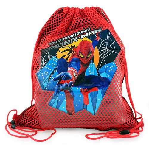 Spider-Man The Amazing Mesh Party Tote Bag - Lightweight Superhero Beach Bag for Pool, Picnic & Cosplay Events | Marvel Comics Gift for Fans