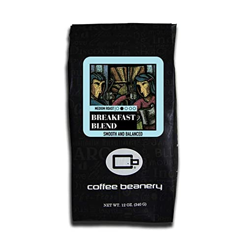 Premium Breakfast Blend Specialty Coffee - Medium Roast 12oz Bag | Fresh Ground Arabica Beans for Morning Brew | Perfect for Home, Office & Gifting
