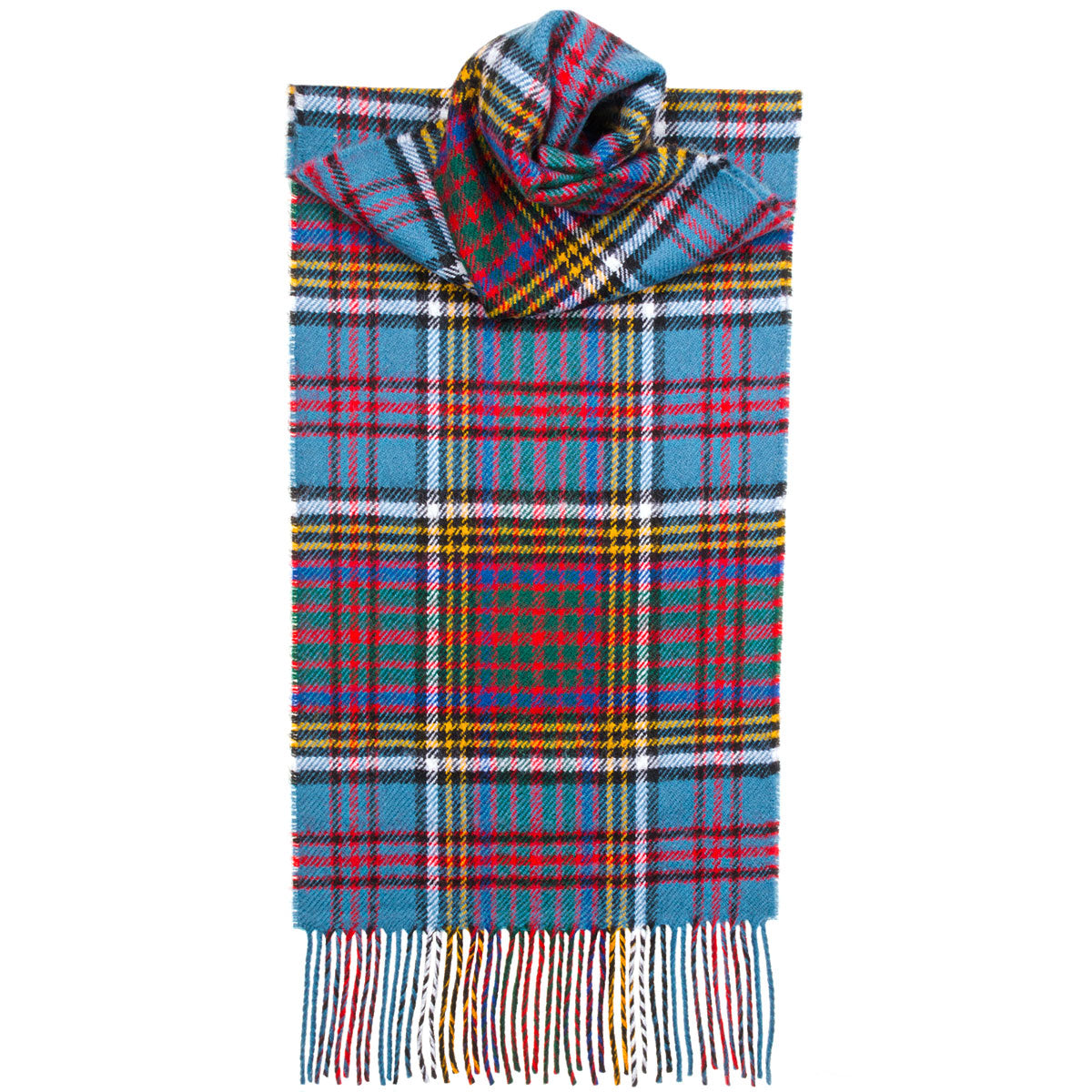 Anderson Tartan Scarf - Premium Wool Plaid Wrap for Men & Women - Perfect for Winter, Fall Fashion & Outdoor Activities