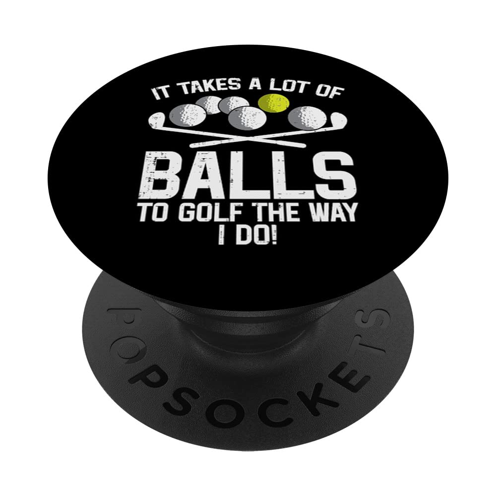 Funny Golf PopGrip for Men - Swappable Popsocket for Golfers & Sports Fans