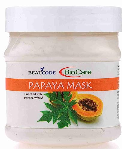Beaucode BioCare Papaya Face Mask 250g - Natural Skincare for Women & Men, All Skin Types | Paraben-Free, SLS-Free, Sulfate-Free, Cruelty-Free | Brightening & Hydrating Facial Treatment for Acne & Dull Skin