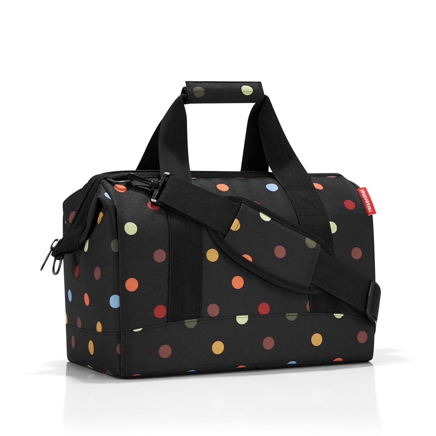 Reisenthel Foldable Travel Tote Bag - Lightweight & Waterproof Carryall for Women & Men - Perfect for Gym, Work, Travel & Shopping (Black)