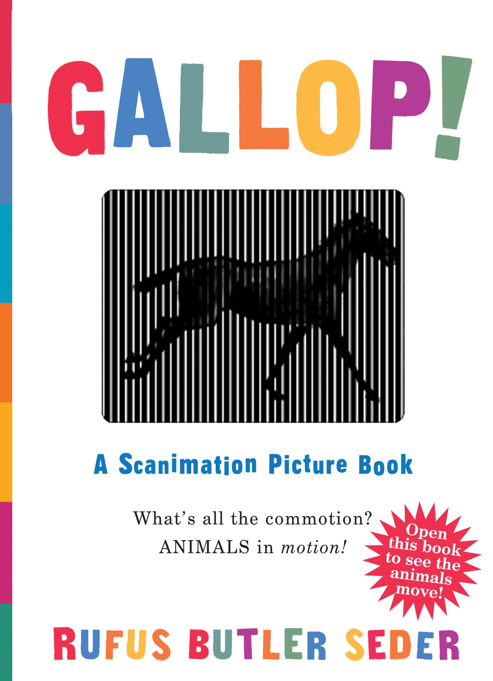 Gallop!: Interactive Scanimation Picture Book for Kids – Fun Animal Motion Learning & Storytime Reading