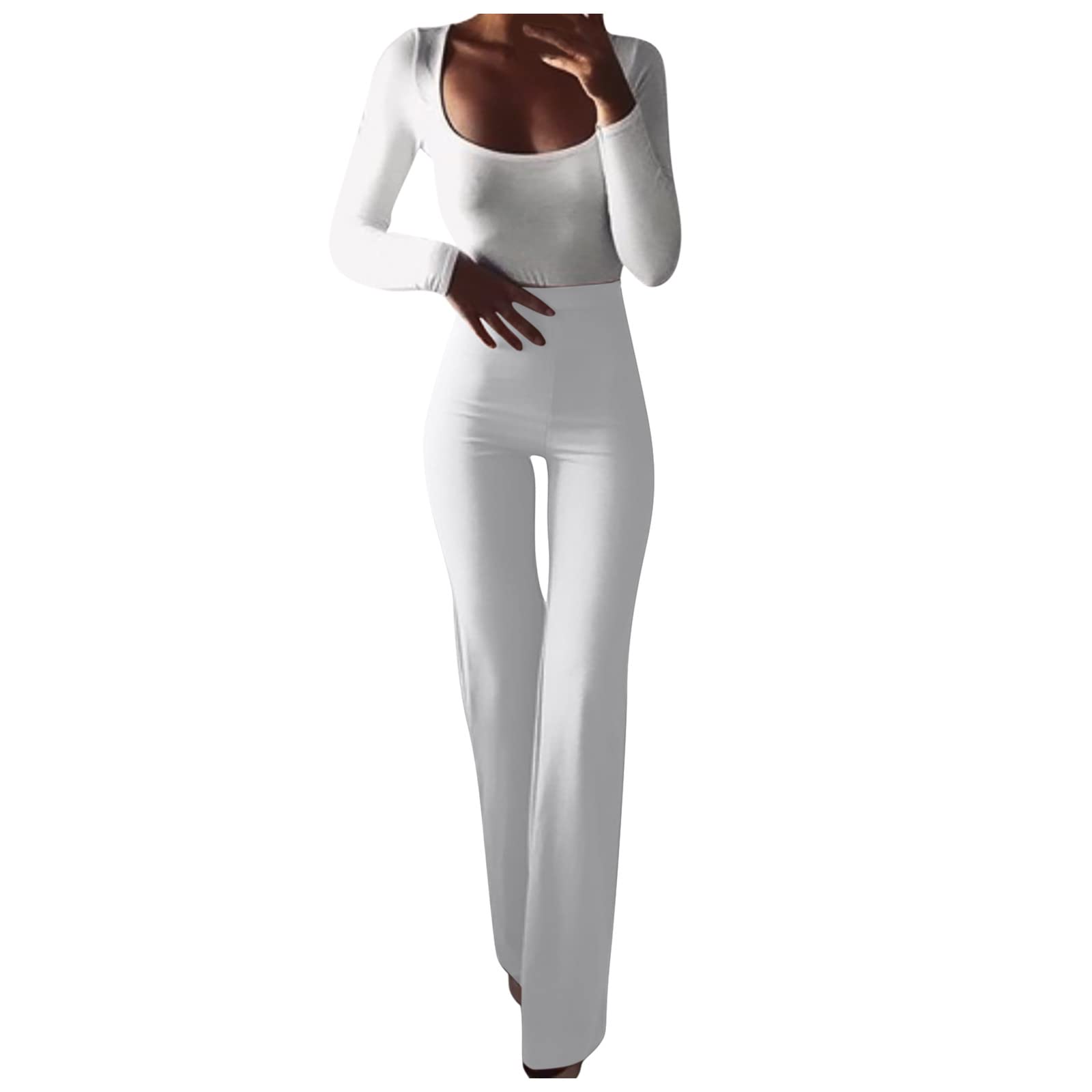 Plus Size Women's Tummy Control Workout Capris - High Waisted Running Leggings for Women, Athletic Yoga Pants with Compression (White, XL) - Perfect for Gym, Jogging & Casual Wear