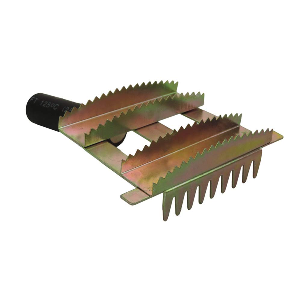 Dual-Sided Metal Pet Deshedding Rake - Removes Loose Hair for Cattle & Sheep - Anti-Rust Grooming Tool for Farm Animals