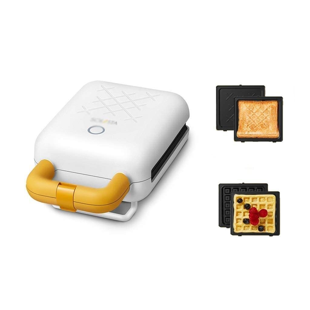 Non-Stick Sandwich Maker & Waffle Iron - Compact Toaster with Heating Indicator & Safety Protection, Perfect for Breakfast, Snacks, Picnics & Dorm Cooking (Style1, Style2)