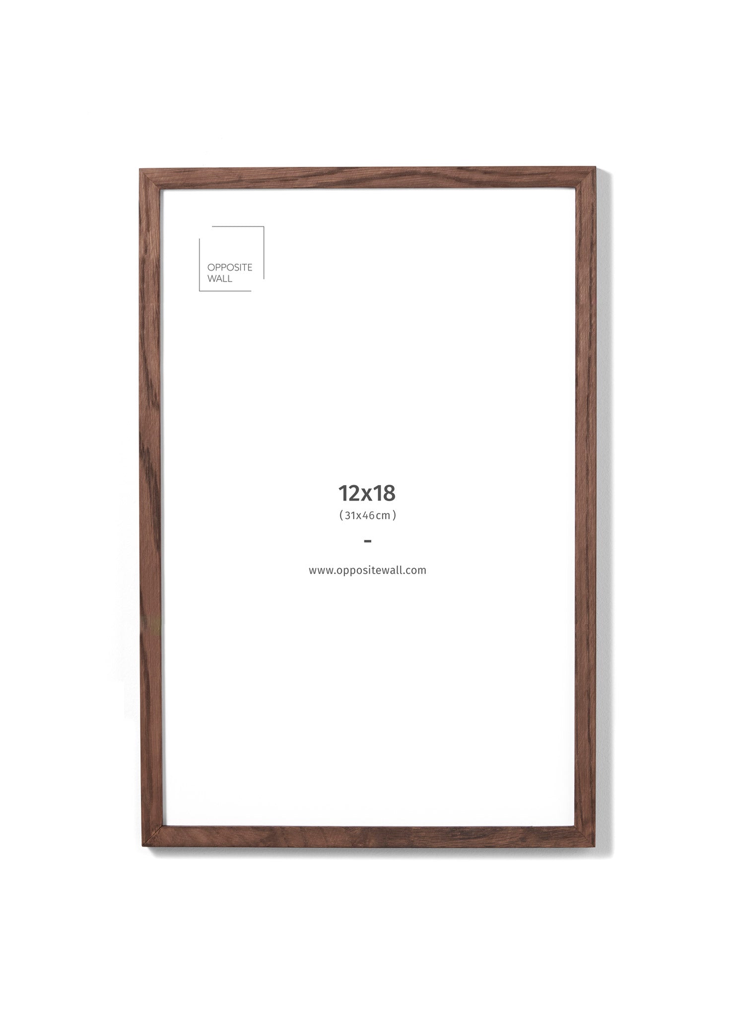 12x18 Inch Dark Oak Wood Picture Frame (31x46 cm) - Elegant Wall Display for Photos, Artwork, and Certificates - Perfect for Home, Office, and Gallery Decor