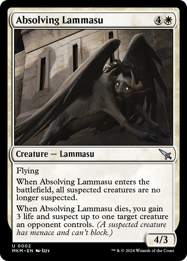 Absolving Lammasu - MTG Murders at Karlov Manor Card - Premium Foil Trading Card for Magic: The Gathering Players | Collectible Game Accessory for Deck Building & Strategy Games