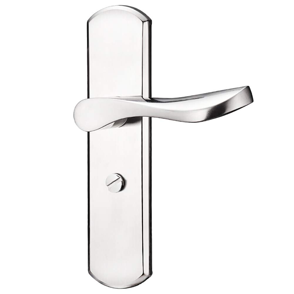 Victorian Scroll Door Handle - Satin Nickel for Bedroom Privacy