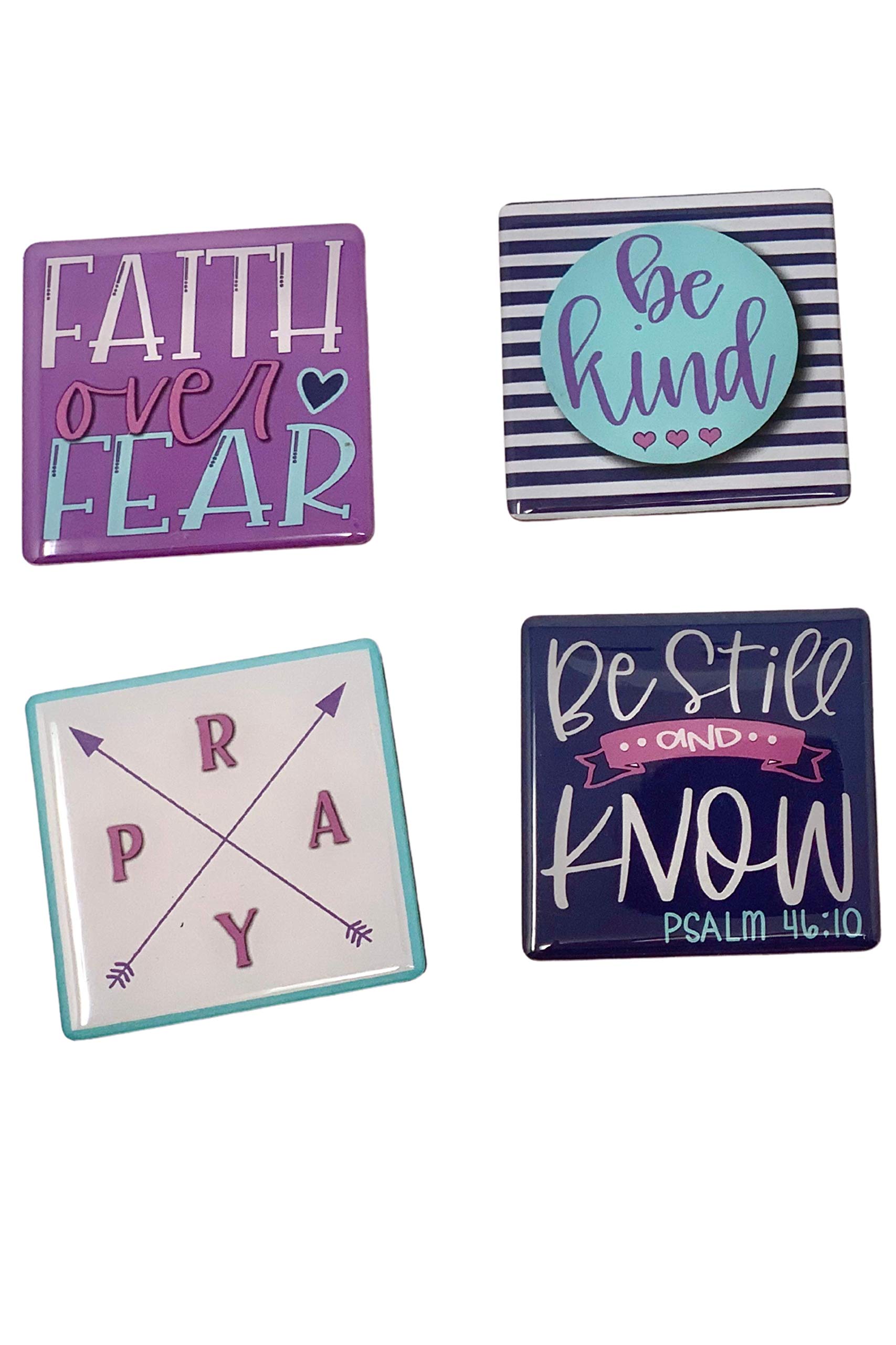 Inspirational Christian Refrigerator Magnet Gift Set for Women - Motivational Religious Quotes - Perfect for Mother's Day, Birthday, Office Decor & Kitchen Accessories
