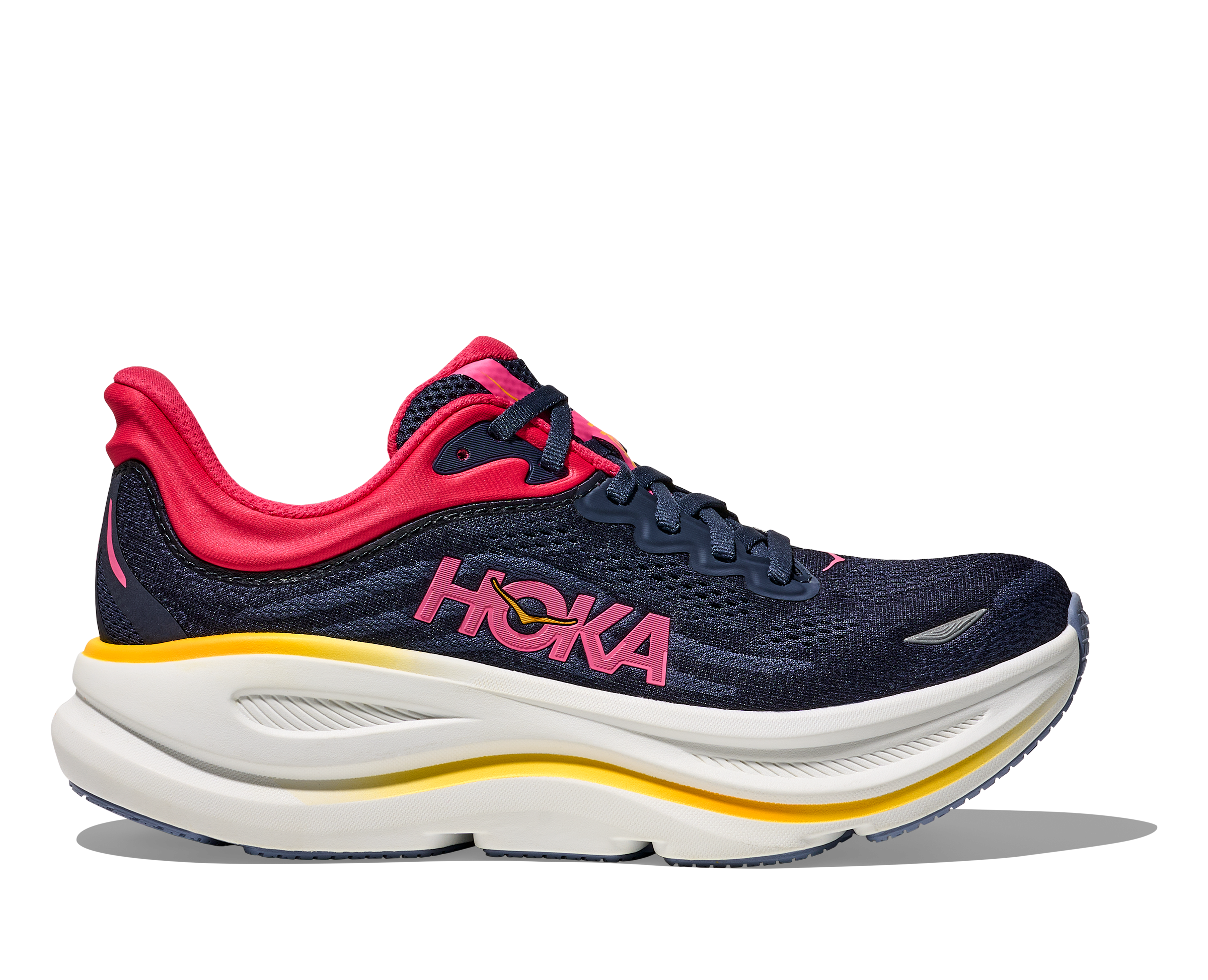 Hoka Women's Bondi 9 Running Shoes - VLD Varsity Navy/Nautical Dust - Cushioned Road Running Sneakers for Women - Perfect for Jogging, Walking & Everyday Comfort