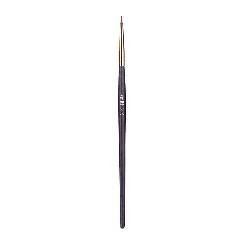 Smith Cosmetics 202 Microliner Brush - Professional Eyeliner Brush for Precise Winged Liner & Makeup Application - Perfect for Liquid, Gel & Cream Eyeliners - Ideal for Salon, Home Use & Travel Makeup Kit