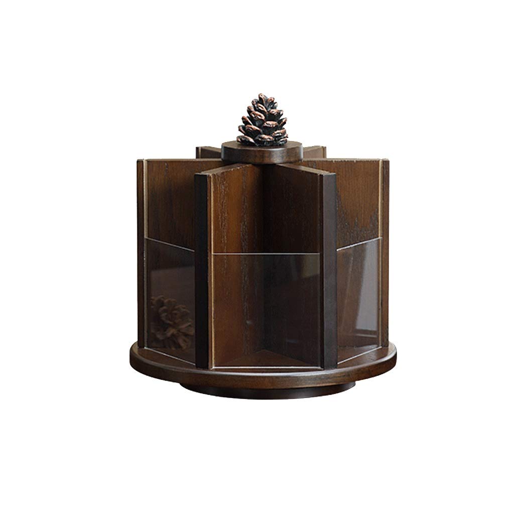 360° Rotating Wooden Pen Holder for Desk - Multifunctional Desktop Storage Organizer with Home Office Use | Perfect for Pens, Pencils, Scissors & Office Supplies