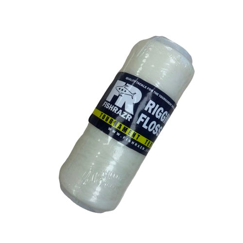 Premium Fish Razr Waxed Rigging Floss - Strong Fishing Line for Fly Tying, Carp Fishing & Saltwater Angling - Perfect for Leaders, Tippets & Knot Tying