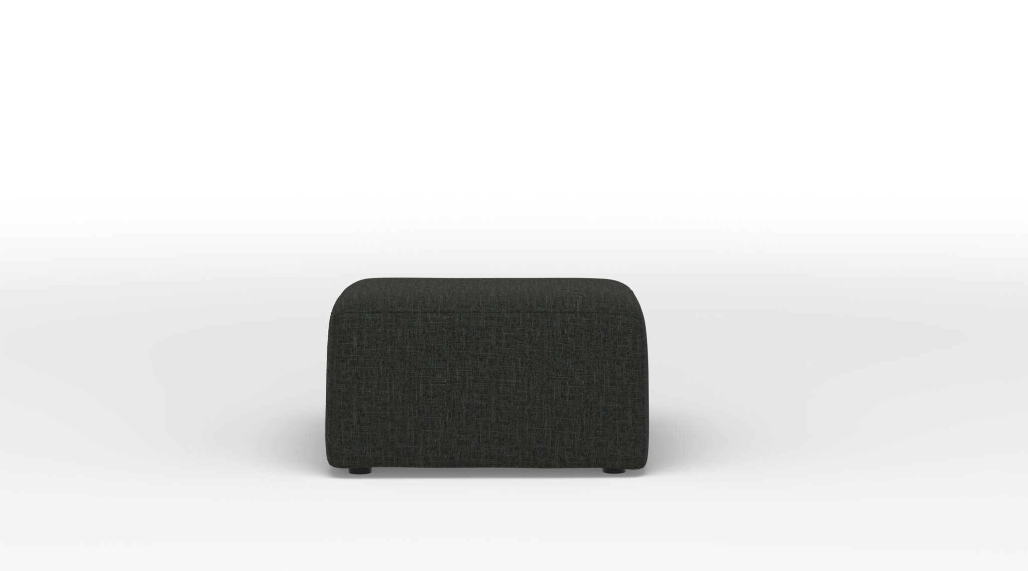 Celeste Square Ottoman - Bondi Dark Grey Storage Bench with Tufted Upholstery | Modern Living Room, Bedroom, or Entryway Seating & Storage Solution