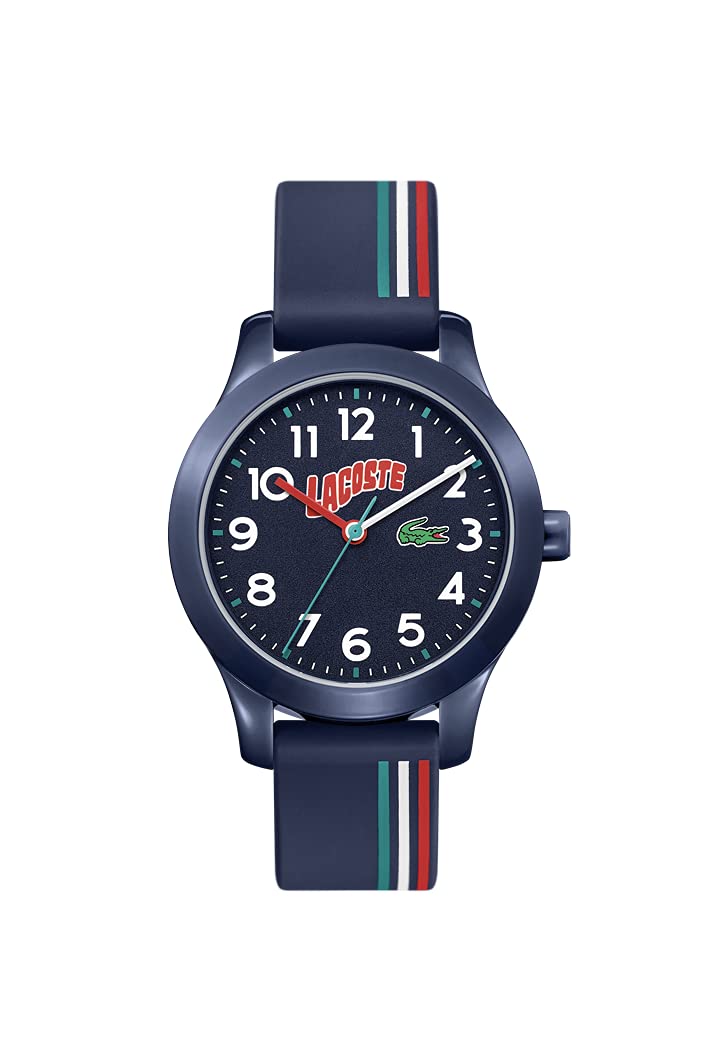 Lacoste Kids Analog Quartz Watch with Soft Silicone Strap 2030028 - Waterproof & Durable for School, Sports & Everyday Wear