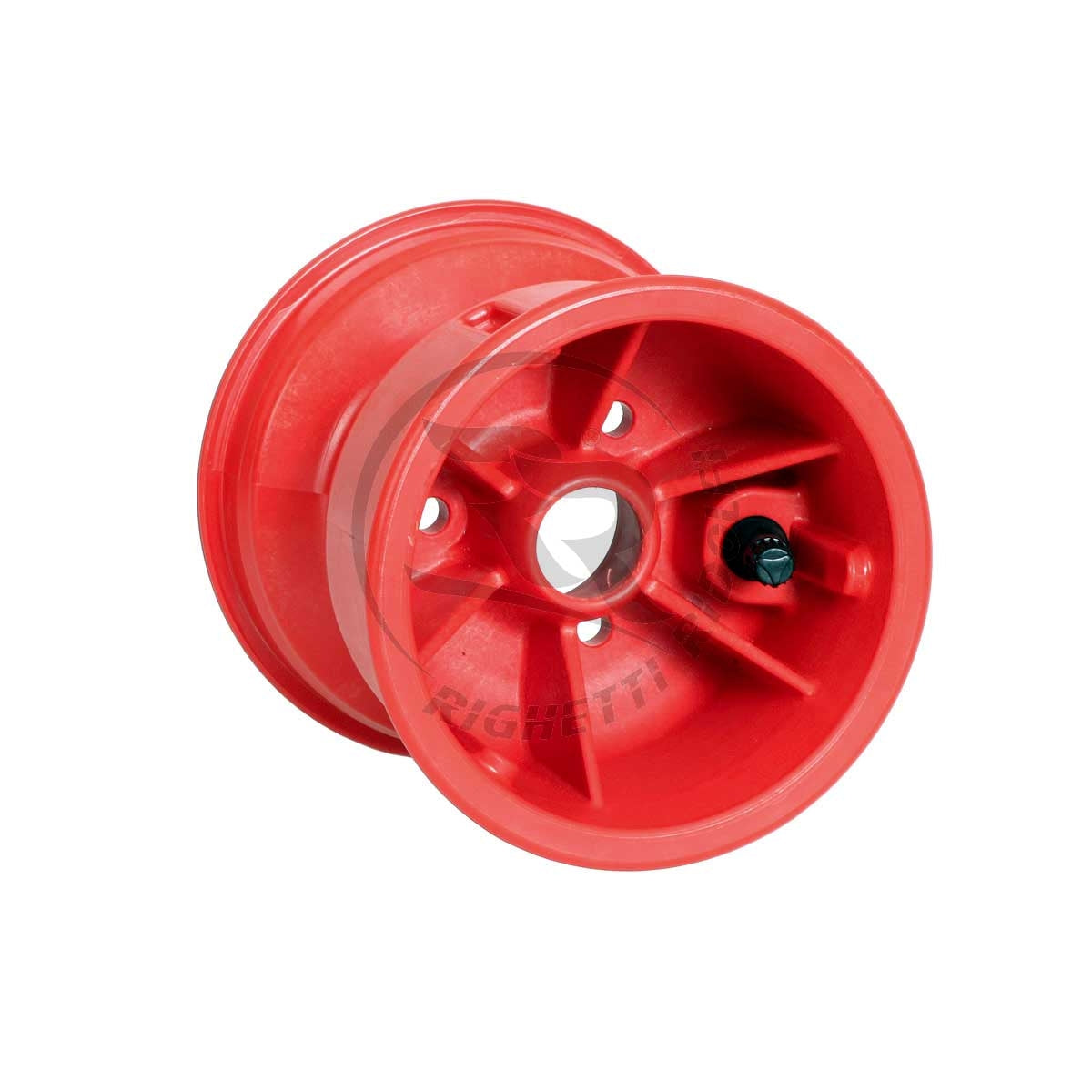 130mm Red Plastic Wheels for DIY Projects, RC Cars, and Toy Vehicles - Durable and Smooth Rolling Replacement Wheels