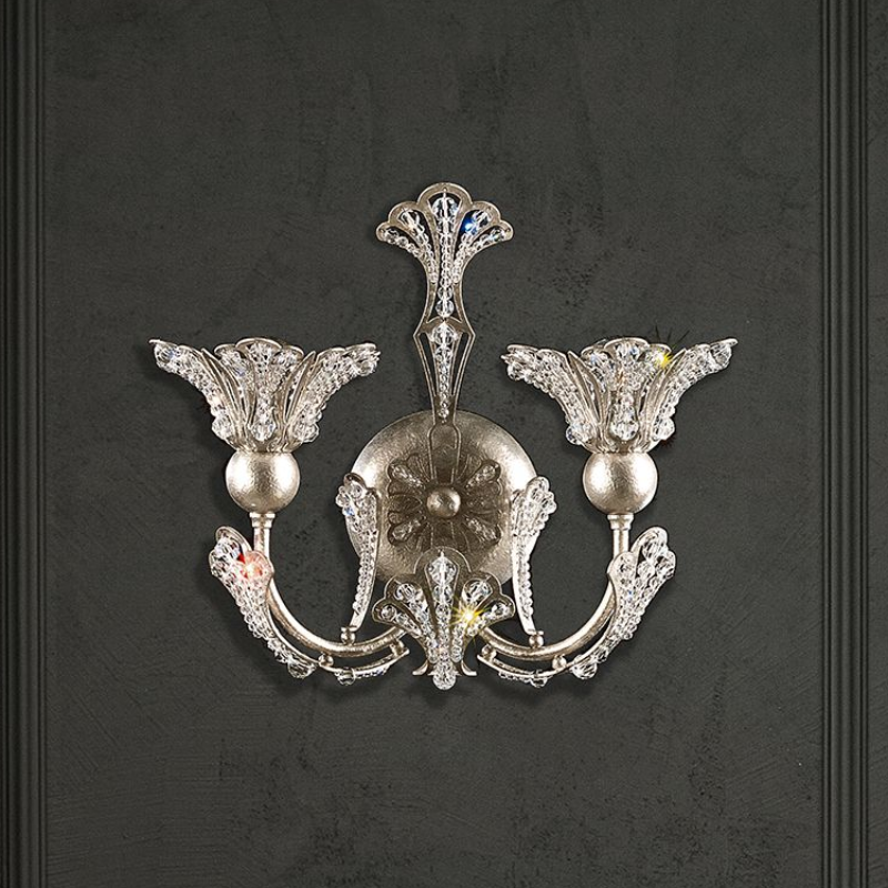Merlinlamps 7855 Rivendell 2-Light 12-Inch Wall Sconce - Elegant Lighting for Living Room, Bedroom, or Hallway Decor
