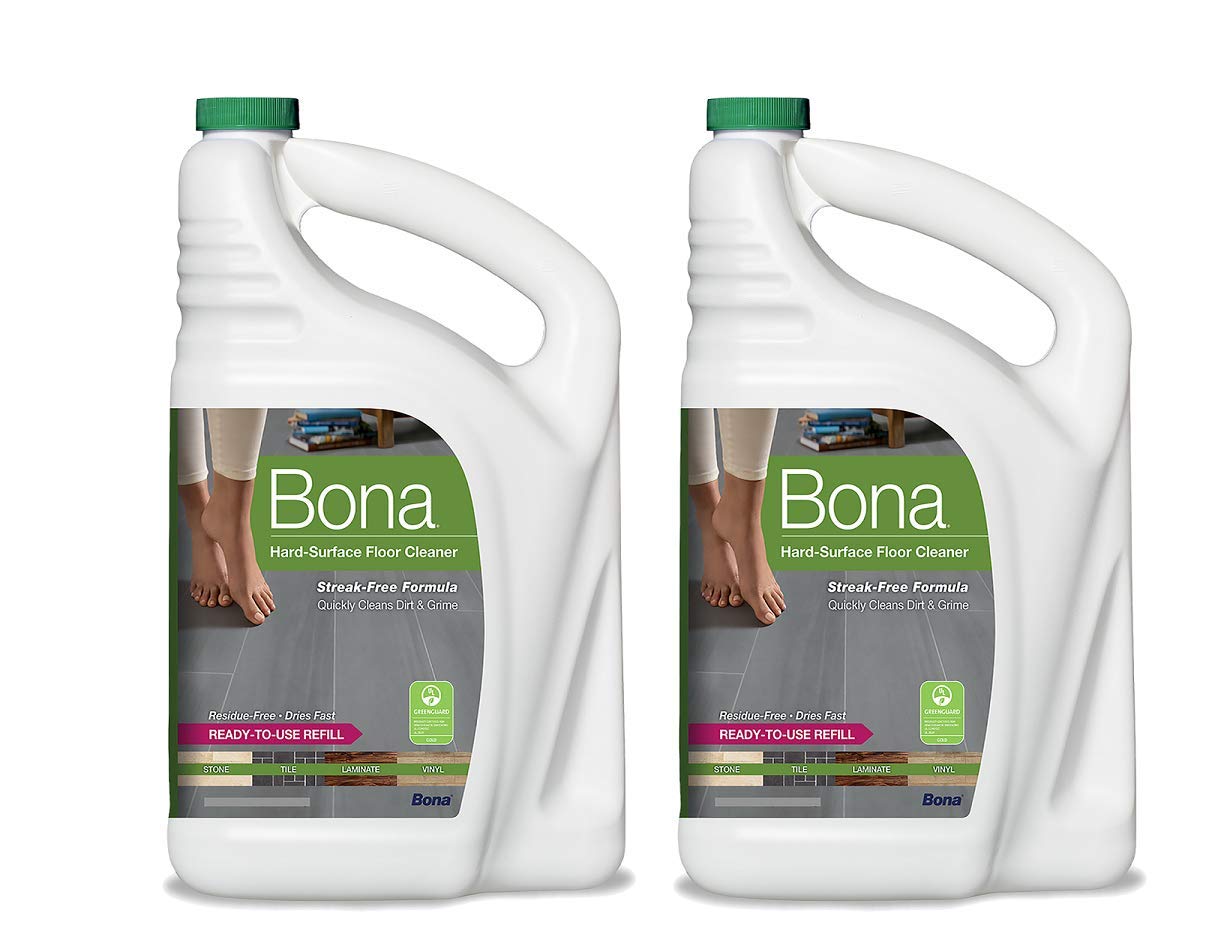 Bona Stone, Tile & Laminate Floor Cleaner Refill - 128 oz (2 Pack) | Safe for Hardwood, Vinyl & Ceramic Floors | Multi-Surface Cleaning for Homes & Offices