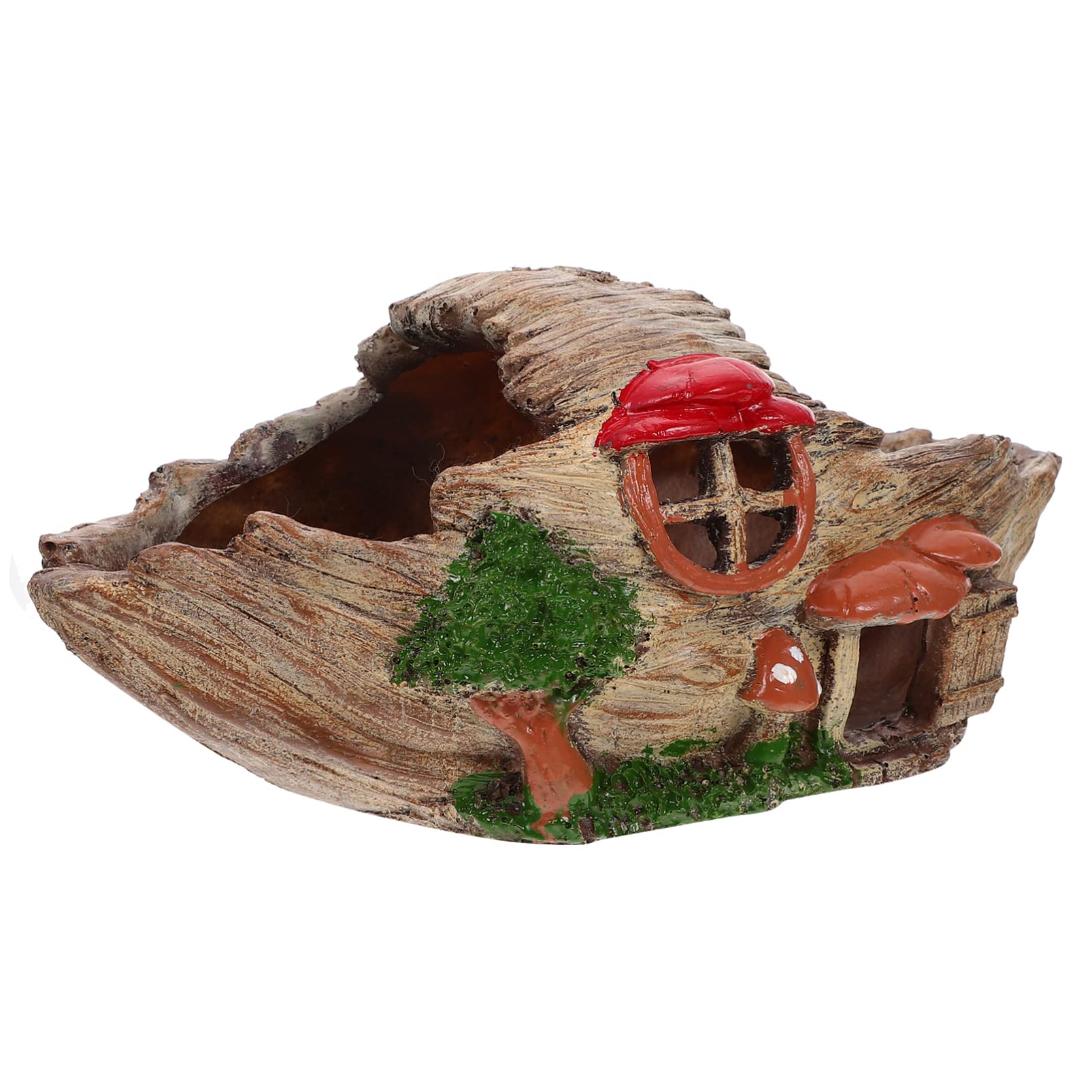 Balacoo Aquarium Boat Decor - Fish Tank Landscaping, Shrimp Breeding & Hiding House Shelter for Freshwater Tanks | Perfect for Aquascaping, Shrimp Colonies & Fish Habitat Enrichment