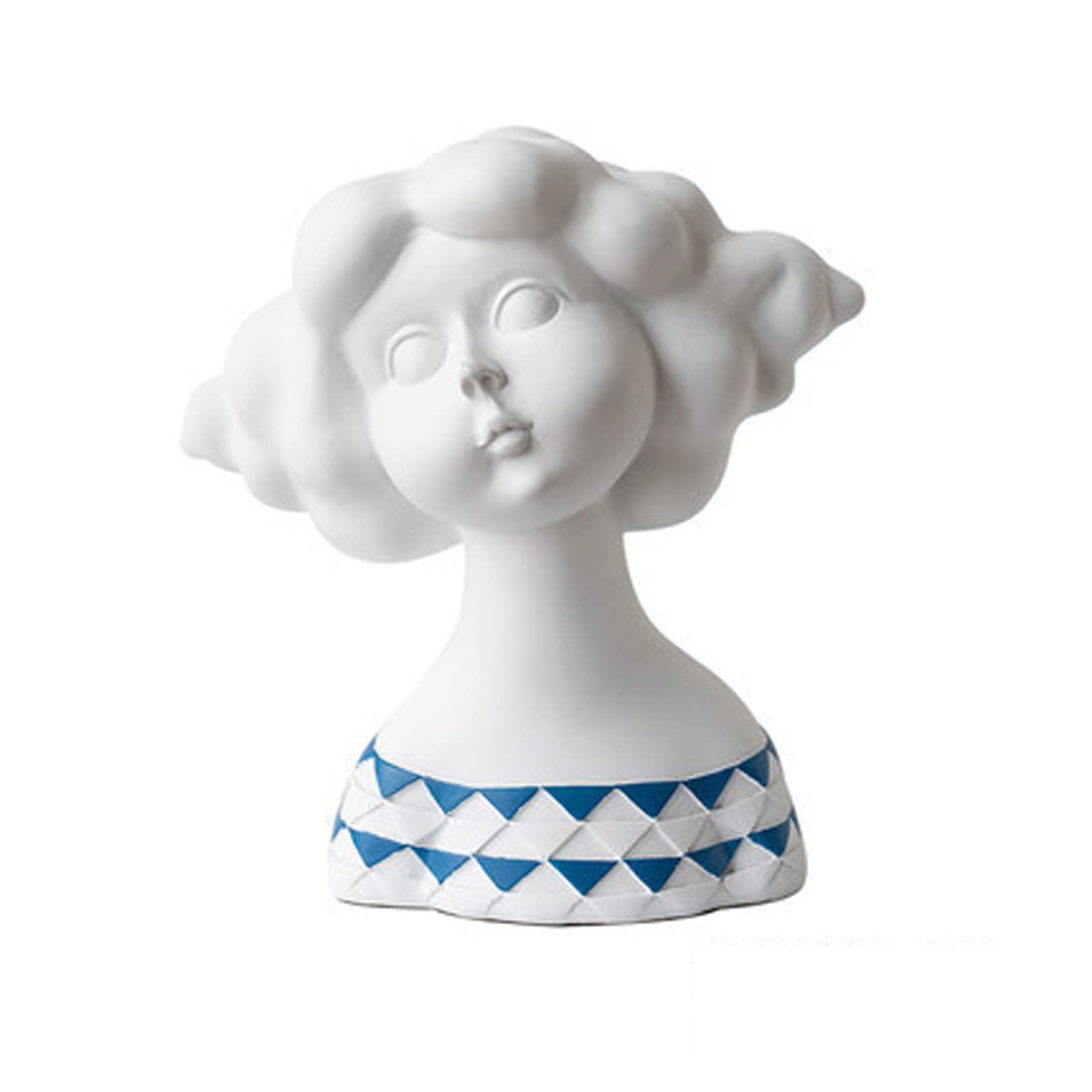 Cute Cartoon Girl Statue - Handcrafted Resin Sculpture for Home & Office Decor | Desktop Figurine for Bedroom, Living Room, Porch | Perfect Gift for Collectors & Anime Lovers