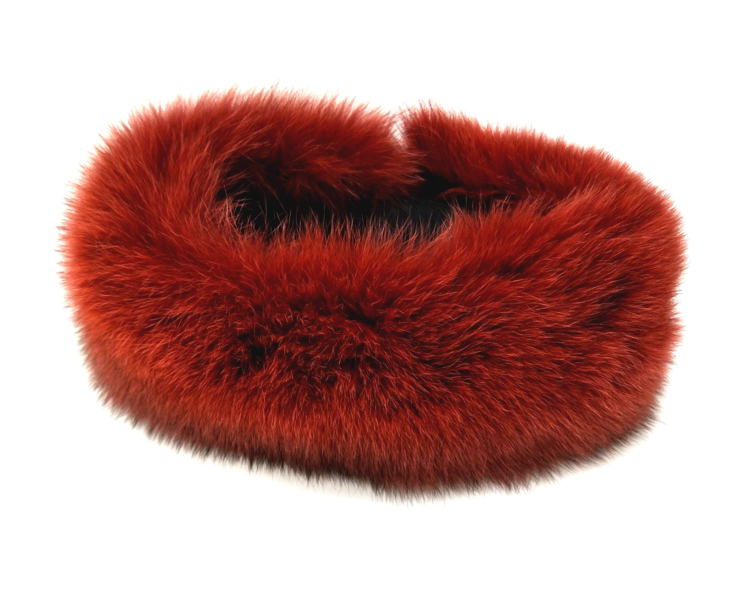 100% Real Fox Fur Headband - Handmade in USA - Soft & Luxurious Winter Accessory for Women - Perfect for Cold Weather, Outdoor Activities & Fashion Statement