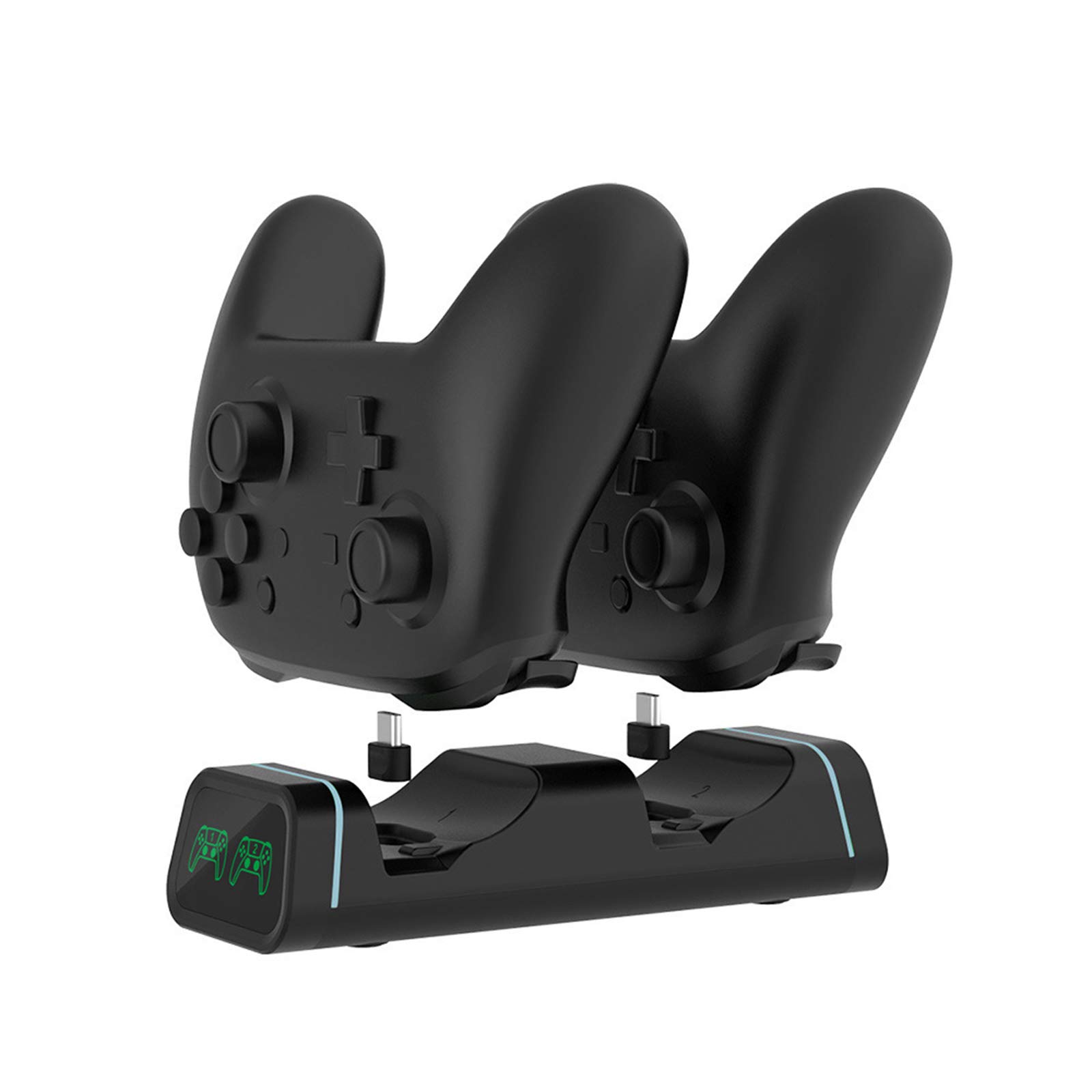 ABTSICA PS5 Controller Charger Station - DualSense Charging Dock with USB Cable | Fast Charging Stand for PlayStation 5 Controllers | Perfect for Gaming Setup & Organized Display