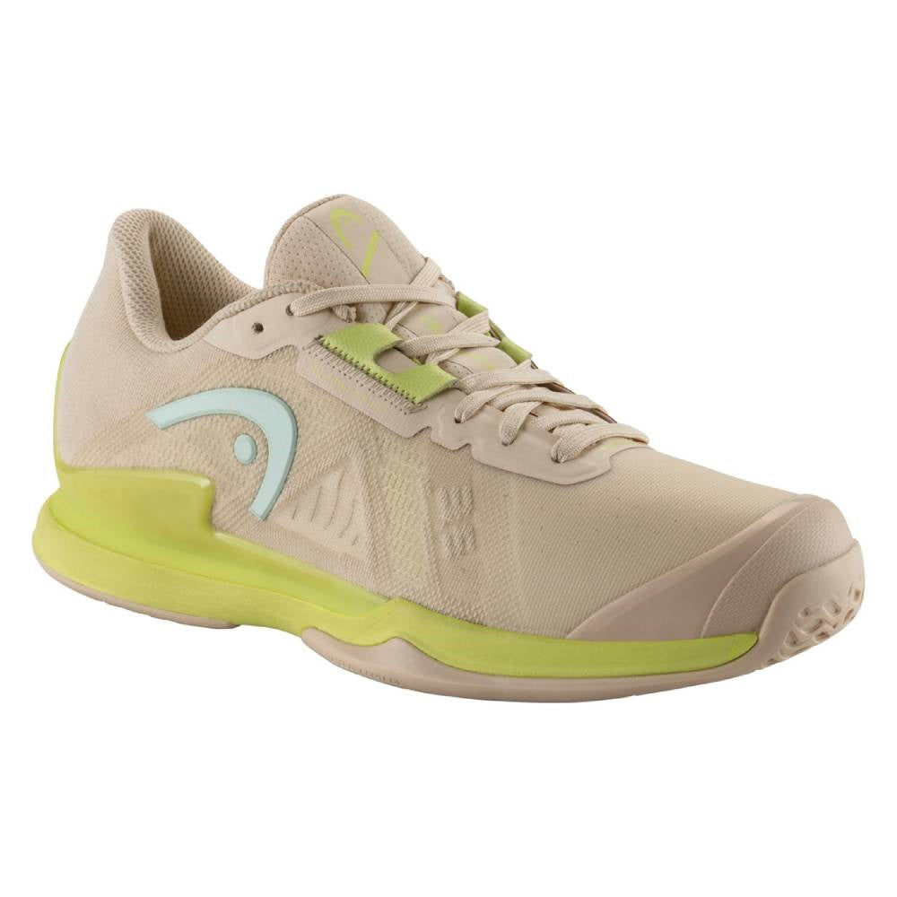 Head Sprint Pro 3.5 Women's Tennis Shoes - Lightweight Performance Court Shoes for Women in Macadamia/Lime - Perfect for Tennis, Pickleball & Casual Wear