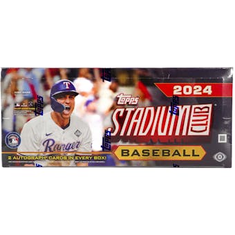2024 Topps Stadium Club Baseball Hobby Box - Premium MLB Trading Cards Collection for Collectors & Investors - Perfect for Sports Memorabilia Displays, Fantasy Baseball, and Gift Giving