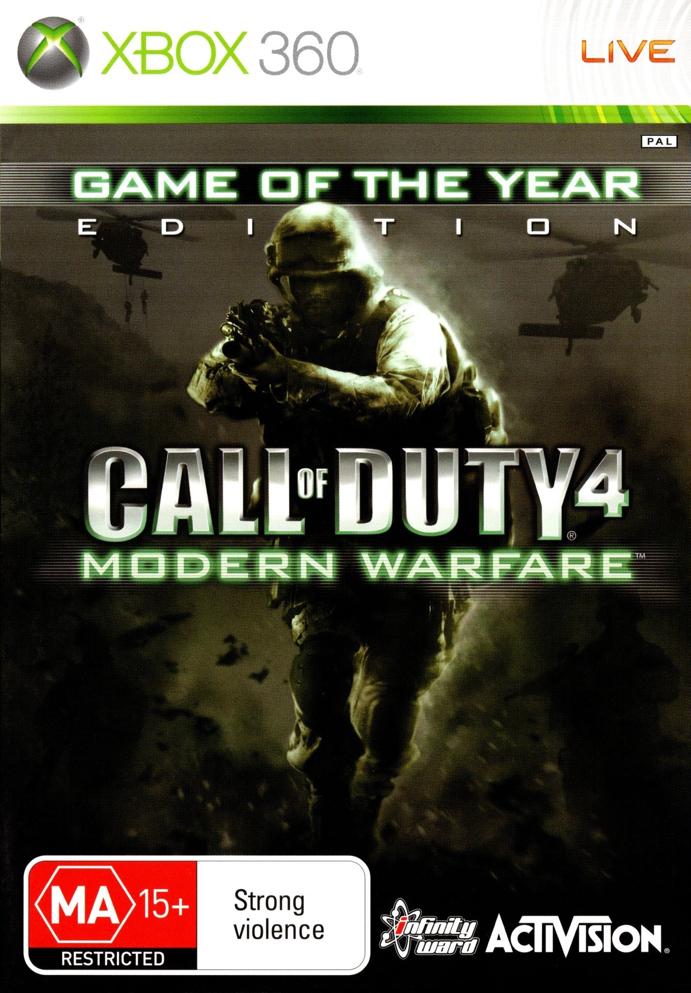 Call of Duty 4: Modern Warfare - Game of the Year Edition for Xbox 360 (PAL) | First-Person Shooter Action Game for Multiplayer & Campaign Mode | Perfect for Gaming Nights & Competitive Play