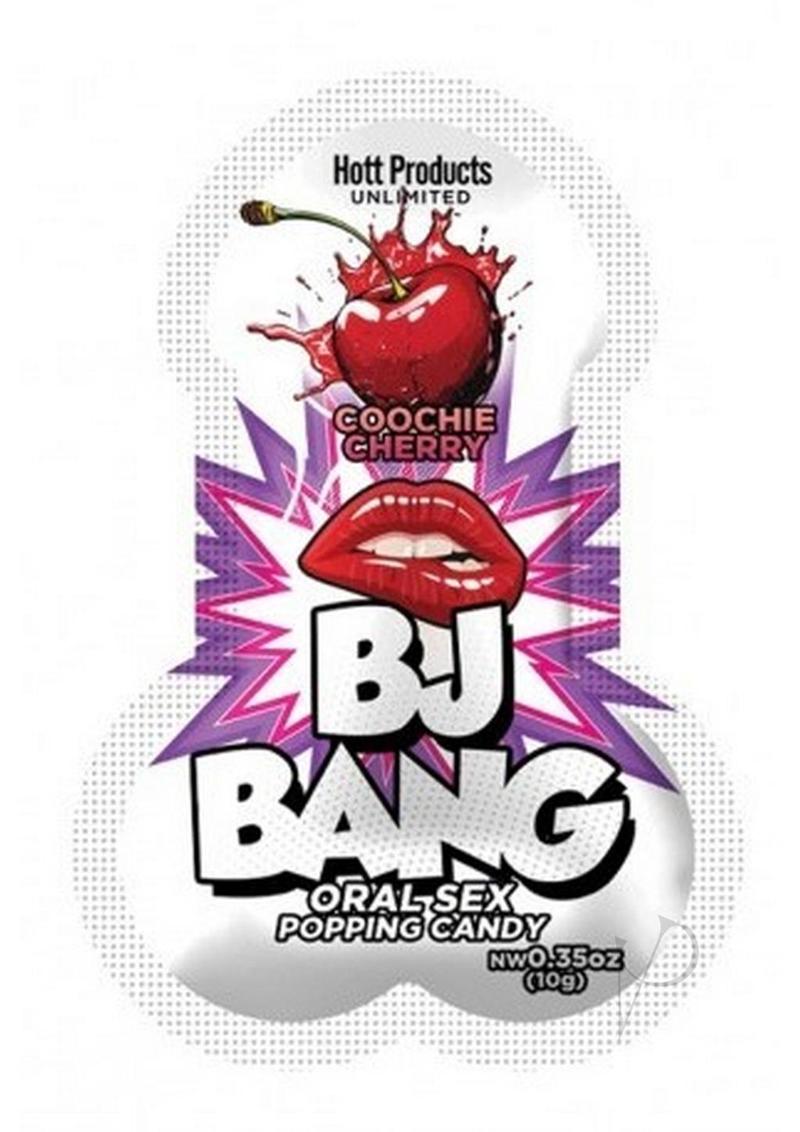 BJ Bang Popping Candy - 24 Pack - Coochie Cherry Flavor - Fun Party Snacks & Gifts for Kids & Adults - Perfect for Birthdays, Halloween & Movie Nights