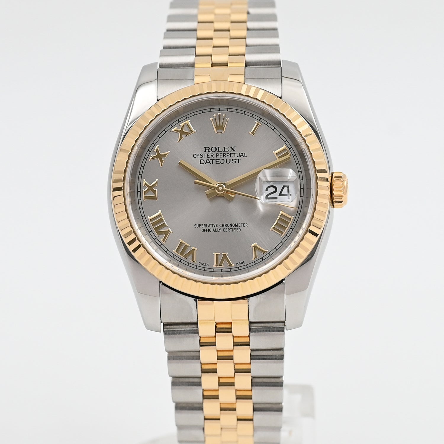 Authentic Rolex Datejust 36 Men's Watch - 2005 Model | Luxury Stainless Steel & Gold | Perfect for Business, Gifts & Special Occasions