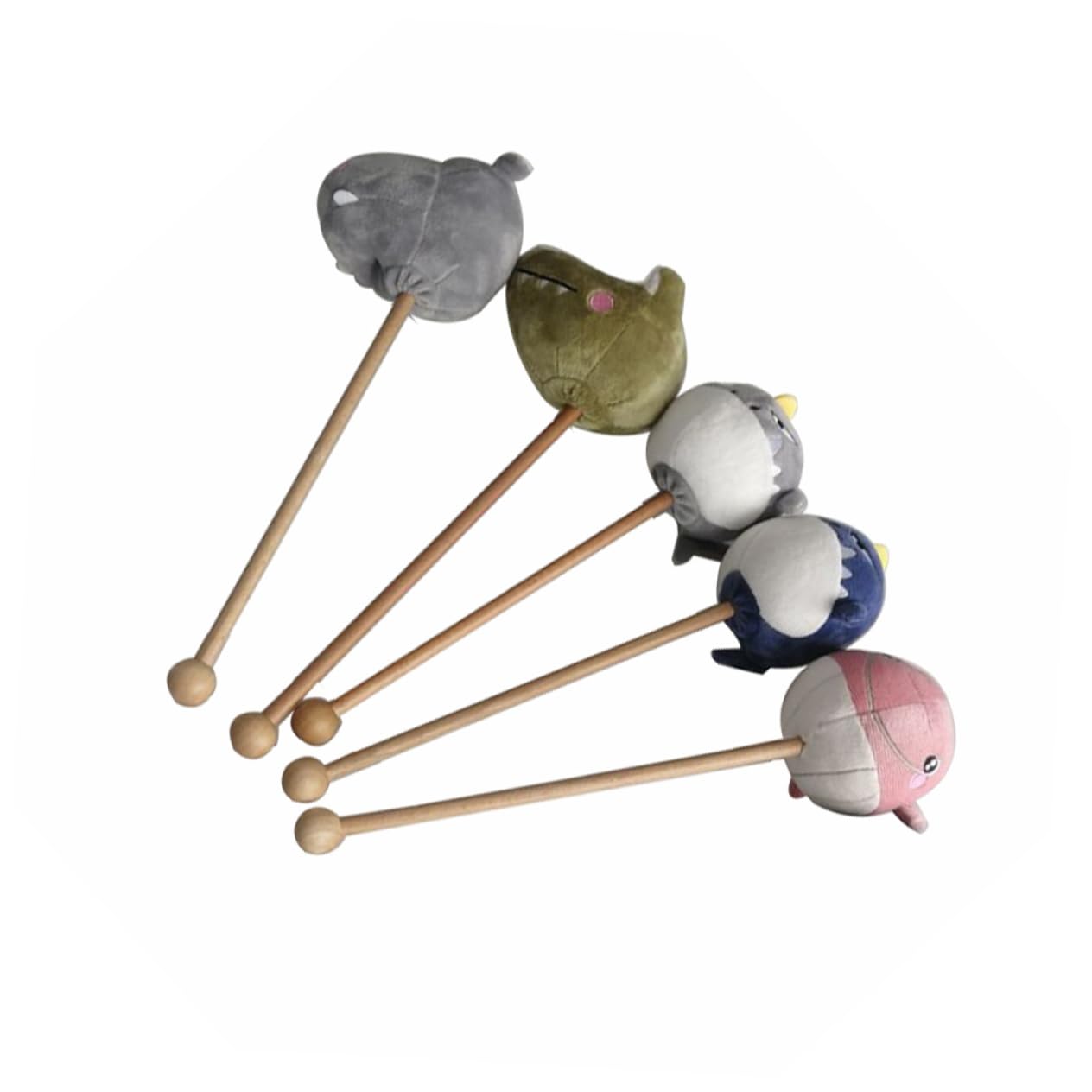 Lurrose 5-Pack Body Massage Hammer Set - Back Scratcher, Rolling Massager Stick & Hand Massage Tool for Muscle Relaxation | Perfect for Home, Office & Travel Use