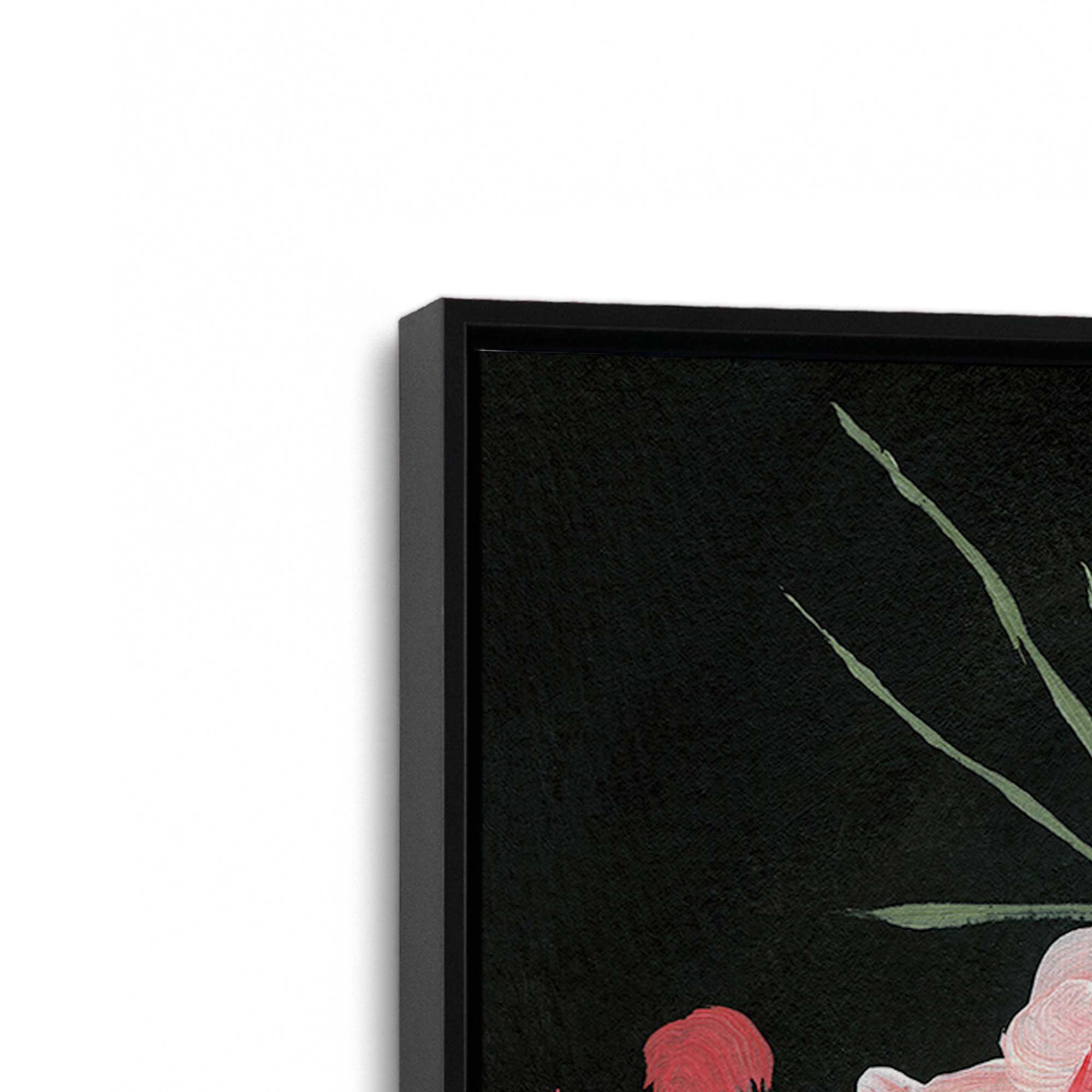 Delicate Coral Blossoms II Canvas Wall Art Print - Tropical Floral Home Decor for Living Room, Bedroom & Office