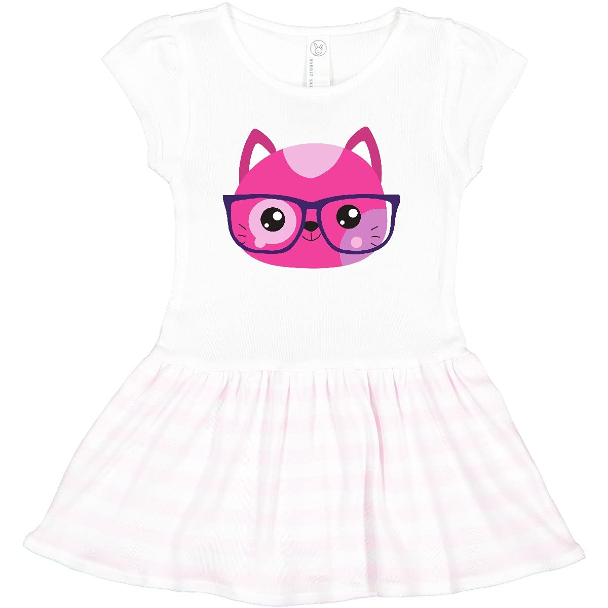 Hipster Cat Dress for Toddlers - Stylish Kitten with Glasses for Playtime