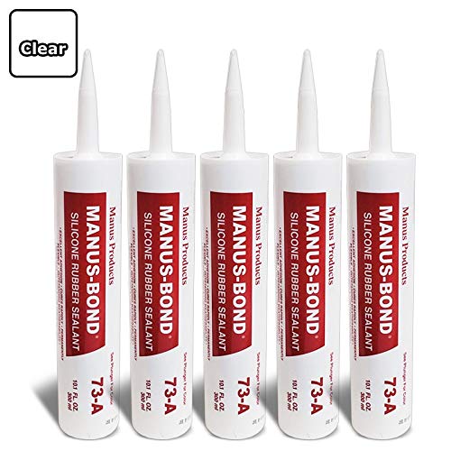 UrMarketOutlet 5X Manus-Bond 73-A Multi-Purpose Fix & Repair Sealant - 300ML Clear Silicone Rubber Adhesive for Home, Auto & Industrial Use