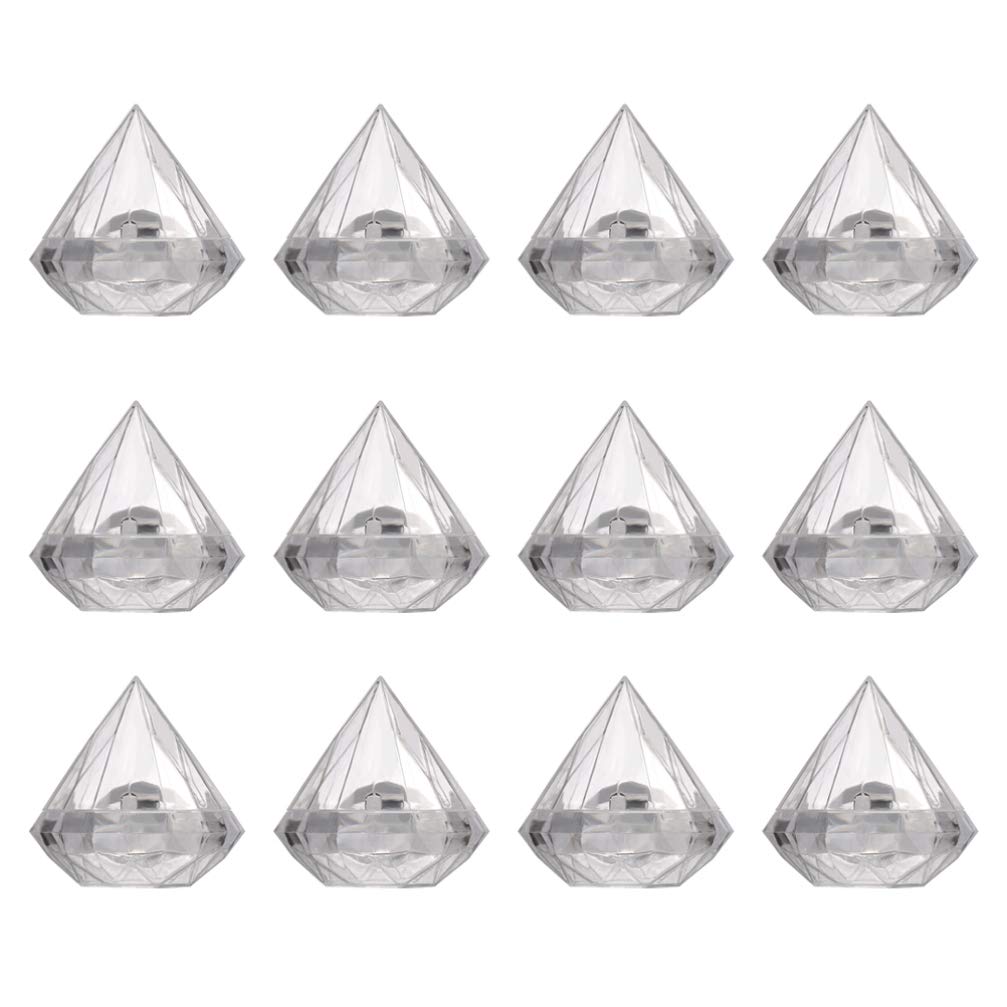 12pcs Diamond Candy Box Set - Elegant Sugar Container & Sweet Holder for Weddings, Parties, Home Decor | Perfect for Candy Buffets, Dessert Displays & Gift Packaging