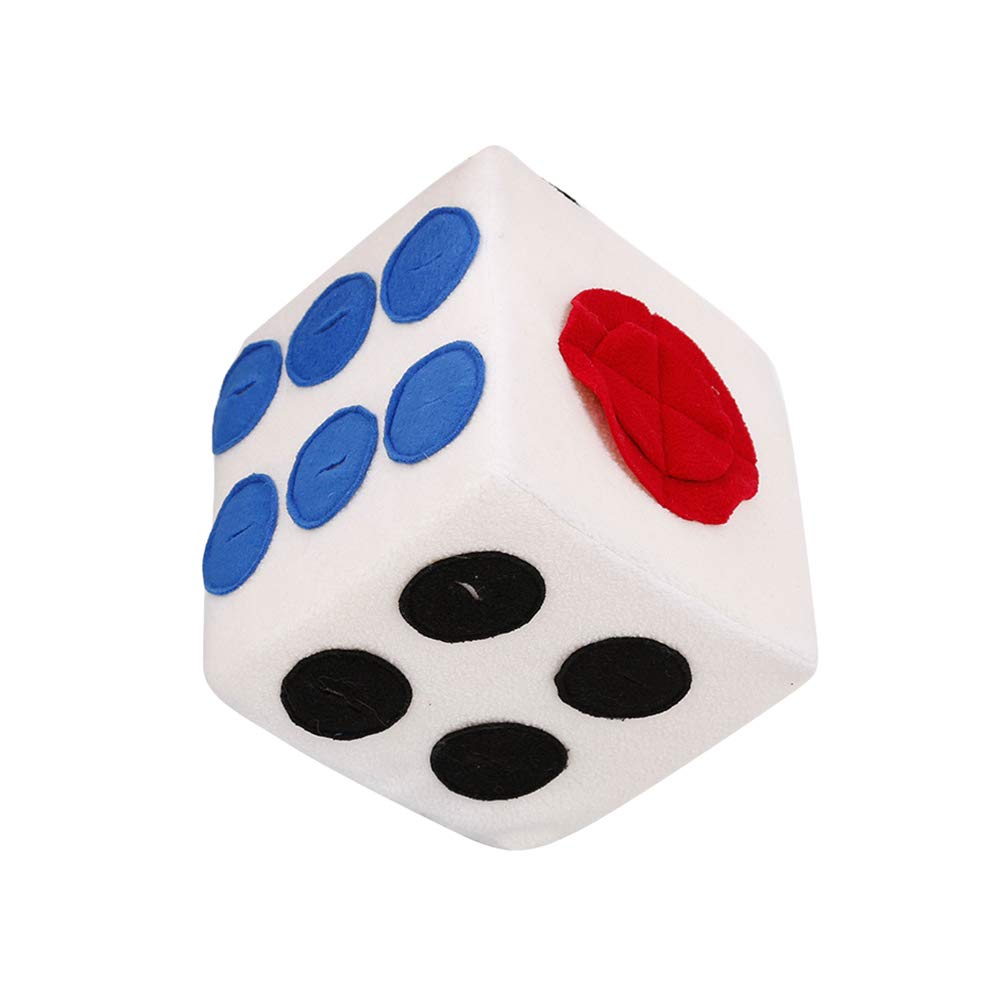 Interactive Plush Dice Dog Toy - Treat Dispenser & Puzzle Game for Puppy Training, Mental Stimulation & Fun Playtime - Perfect for Small & Medium Dogs at Home or Outdoors