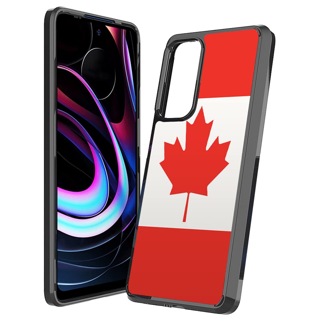 Motorola Edge 5G UW Case - Slim Protective Cover for Men & Women | Canada Flag Design | Daily Use & Travel