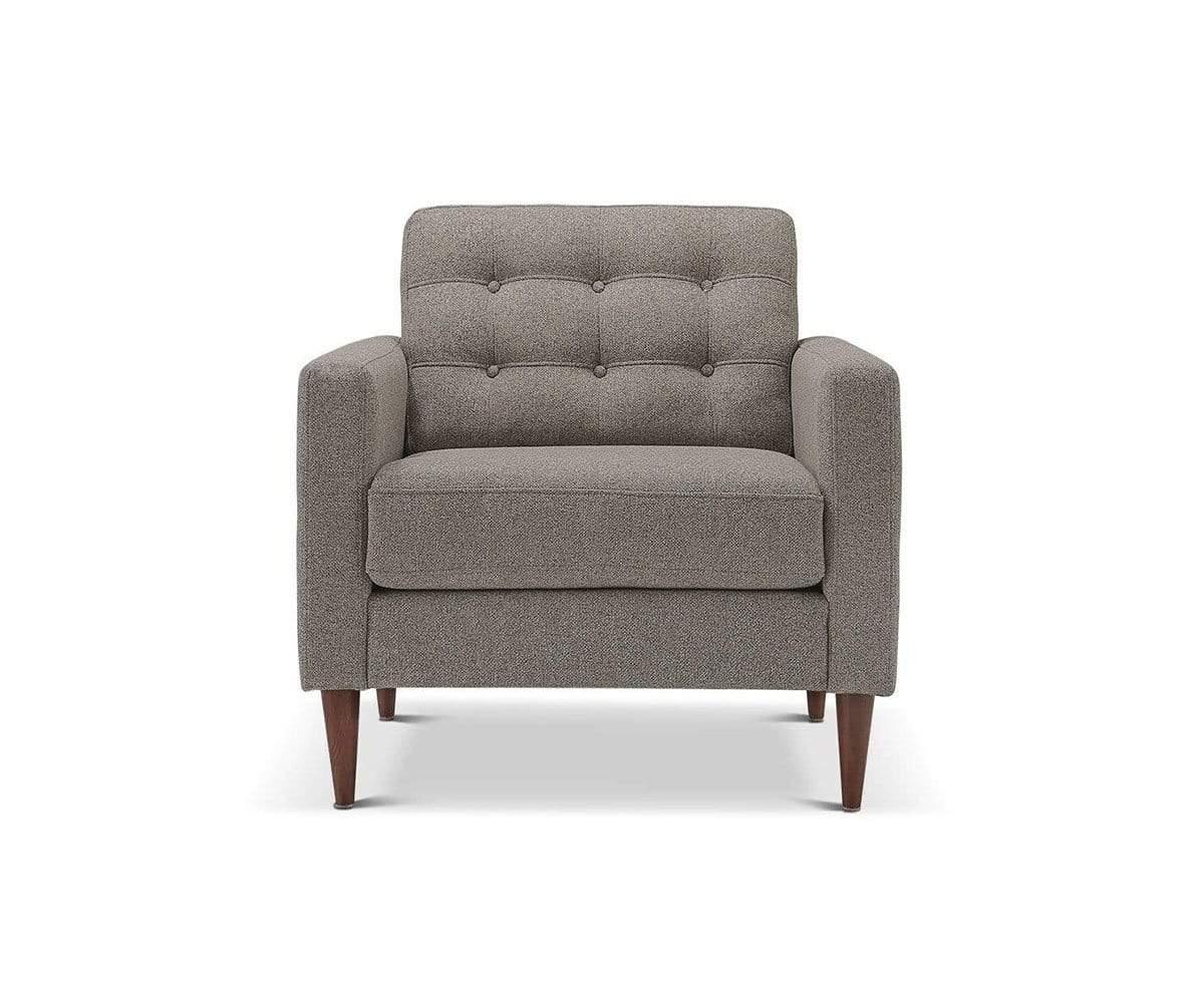 Everly Chair - Modern Accent Chair for Living Room, Bedroom & Office - Comfortable Upholstered Armchair with Sturdy Metal Legs - Perfect for Relaxing, Reading & Decorating Your Home