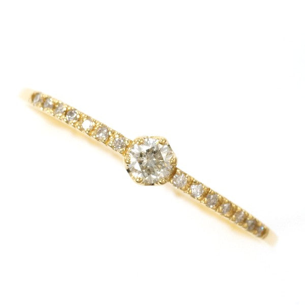 18K Yellow Gold Diamond Ring for Women - Elegant Solitaire Engagement & Wedding Band - Perfect for Proposals, Anniversaries, and Special Occasions